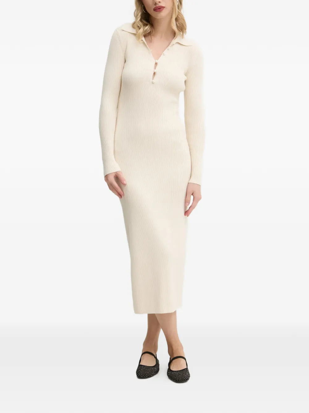 Abercrombie Fitch Polo Collar Midi Dress