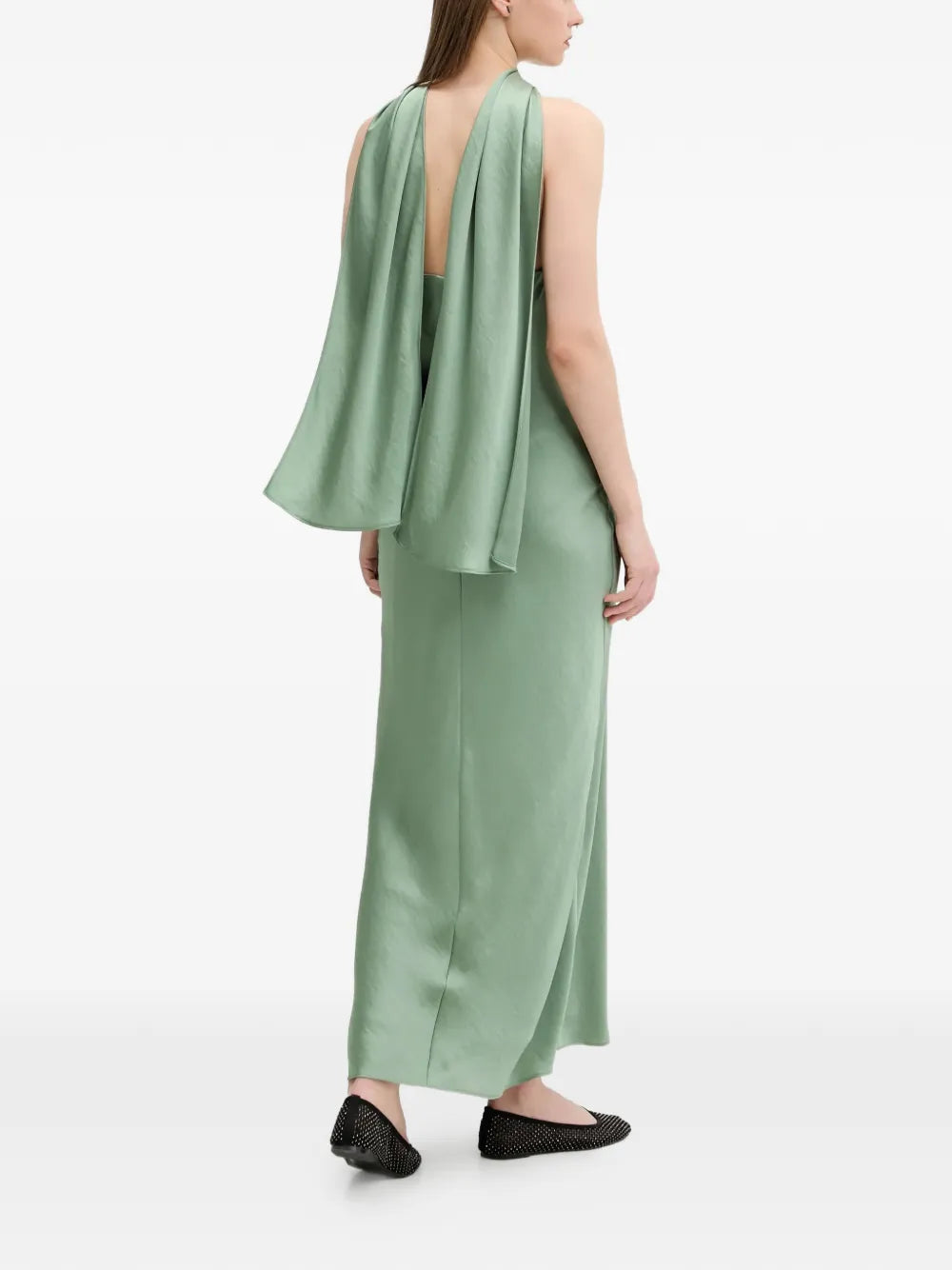 Abercrombie Fitch Scarf Detail Strapless Maxi Dress