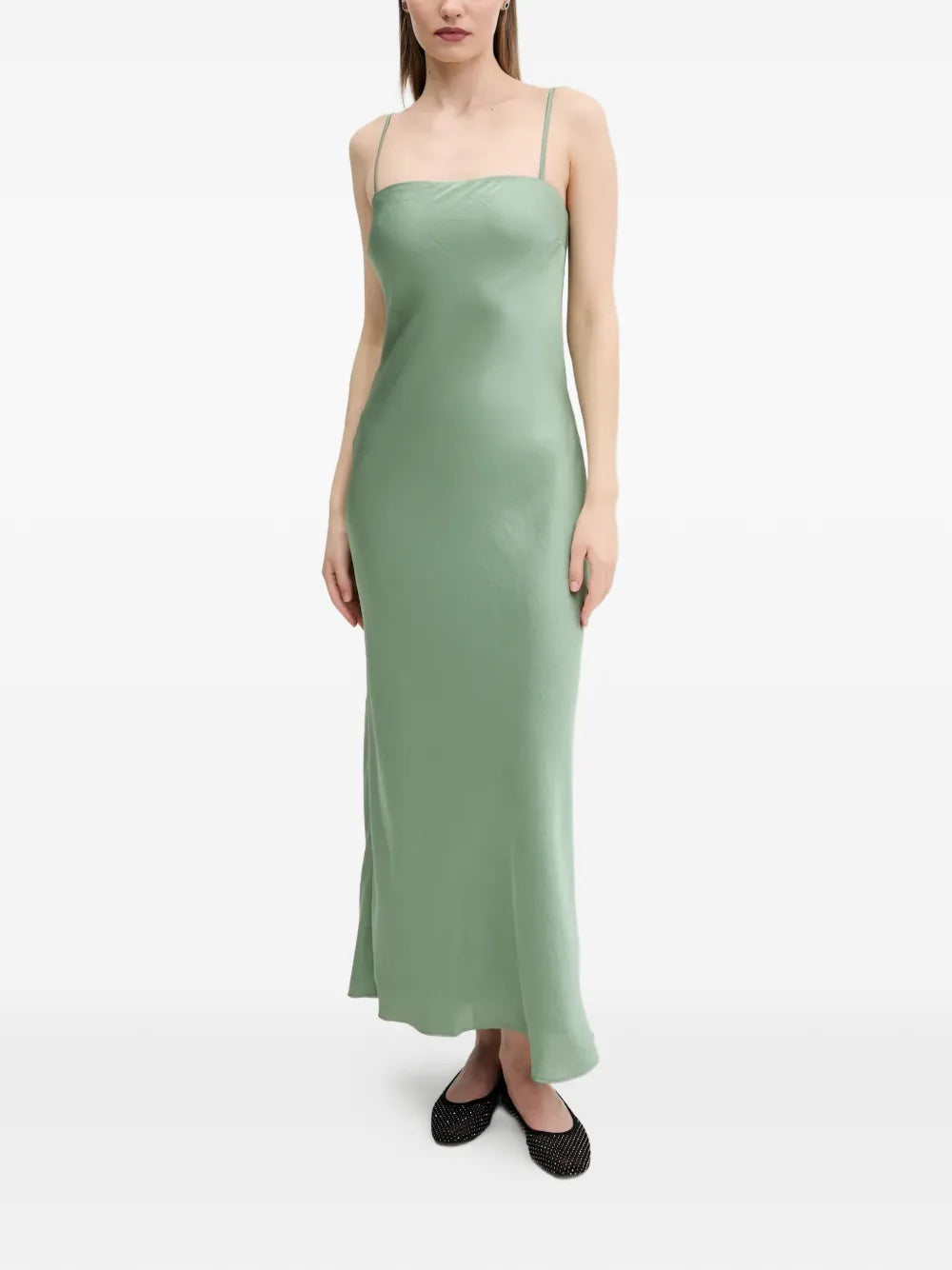Abercrombie Fitch Scarf Detail Strapless Maxi Dress