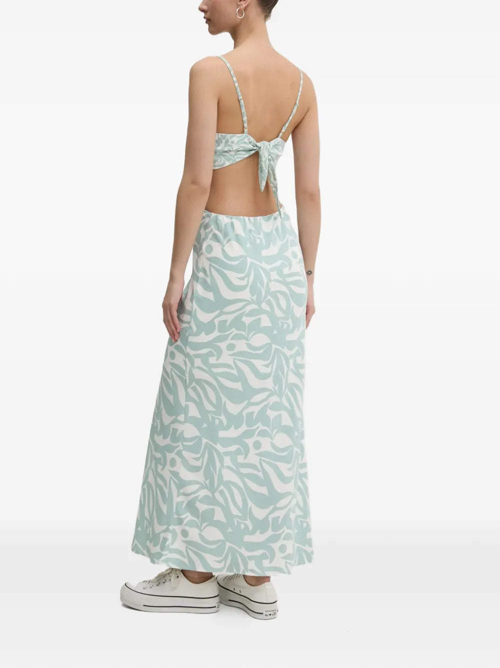Abercrombie Fitch Cut Out Floral Print Maxi Dress