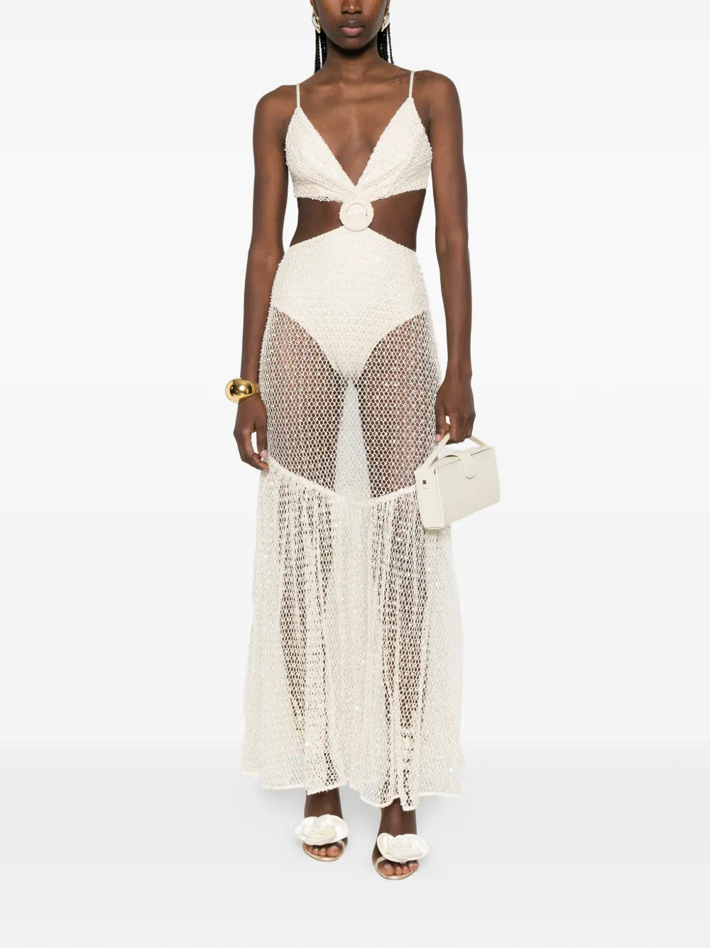 Patbo Cutout Embellished Maxi Dress