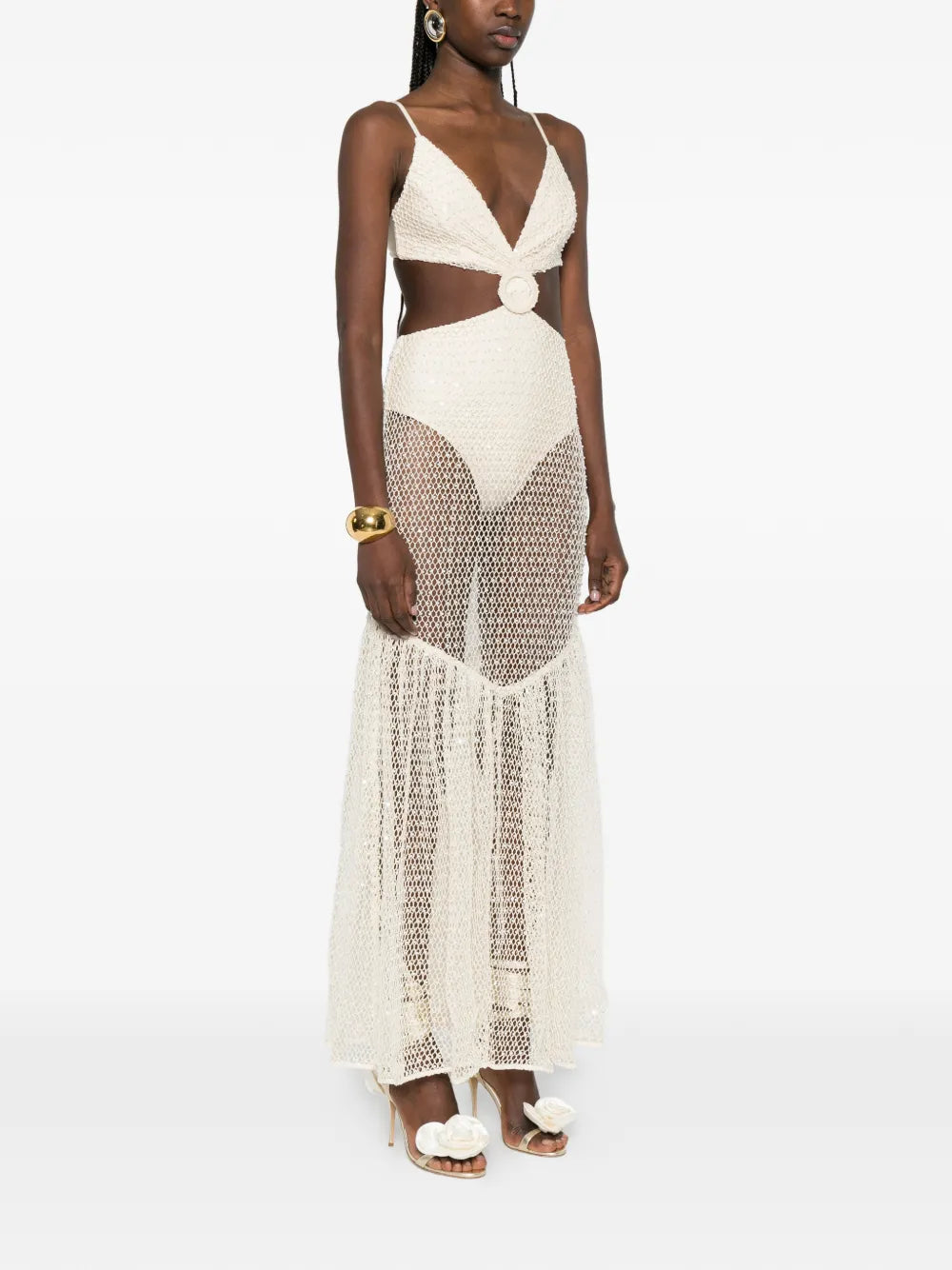 Patbo Cutout Embellished Maxi Dress