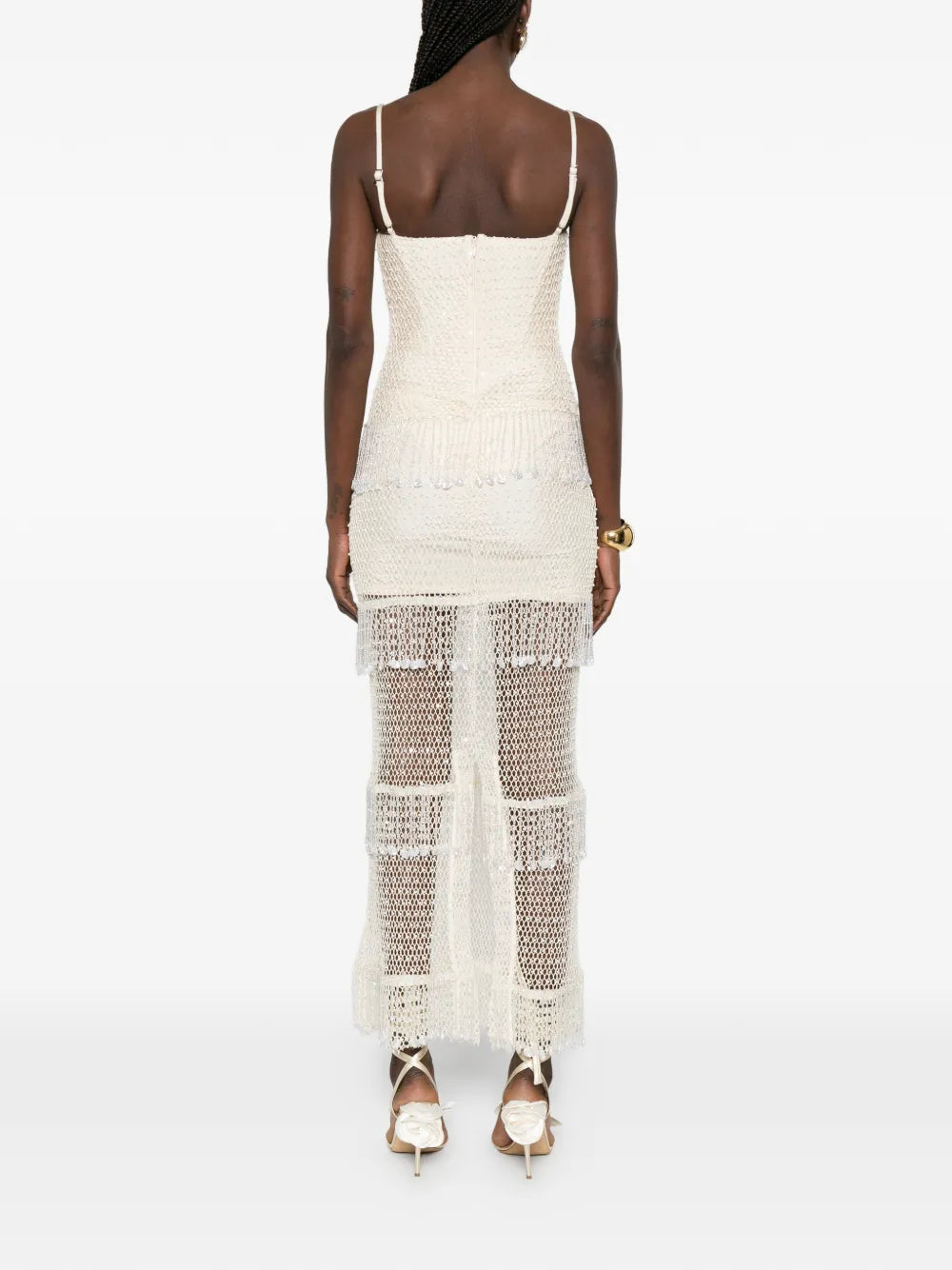 Patbo Beaded Tiered Maxi Dress