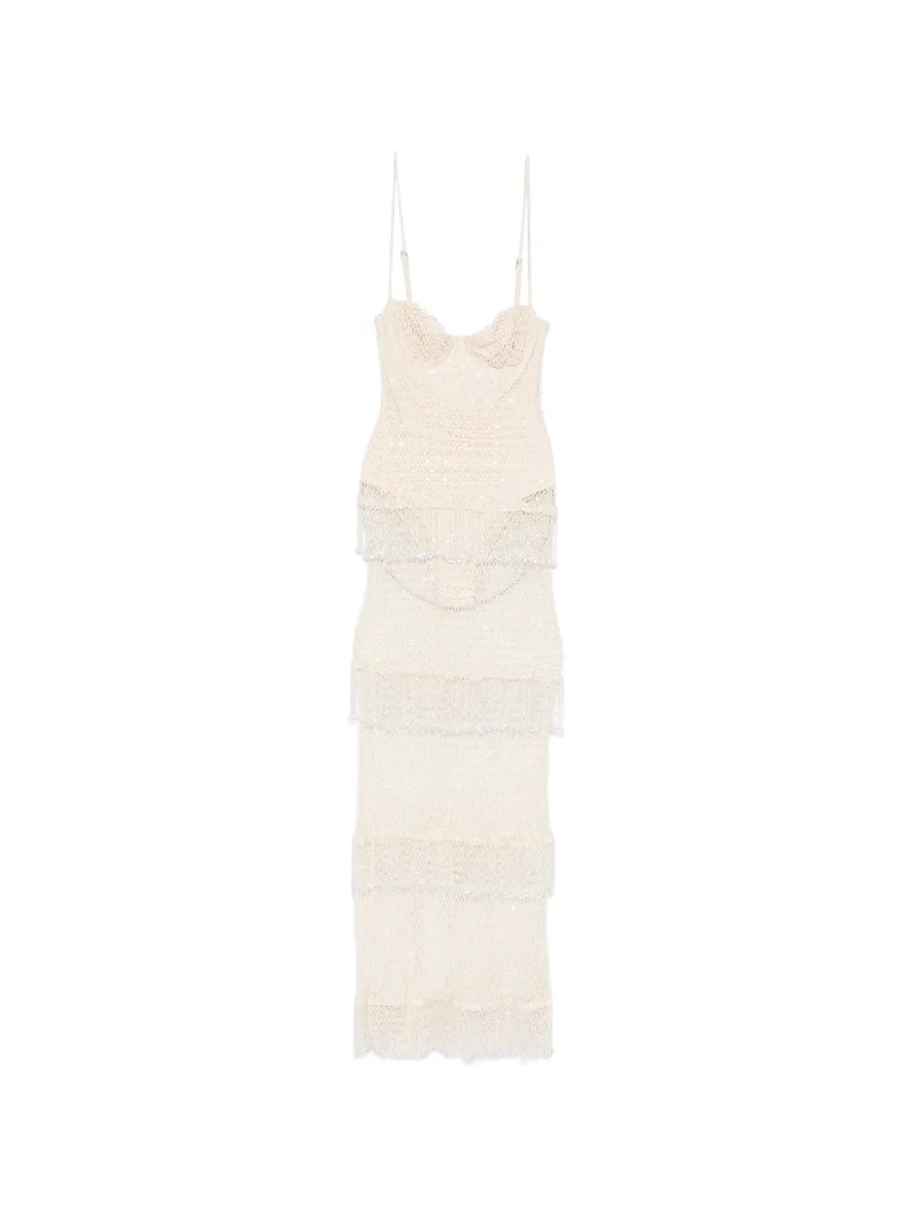 Patbo Beaded Tiered Maxi Dress