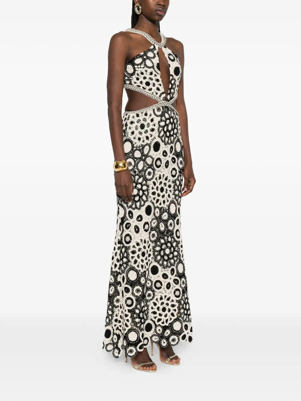 Patbo Cut Out Floral Maxi Dress