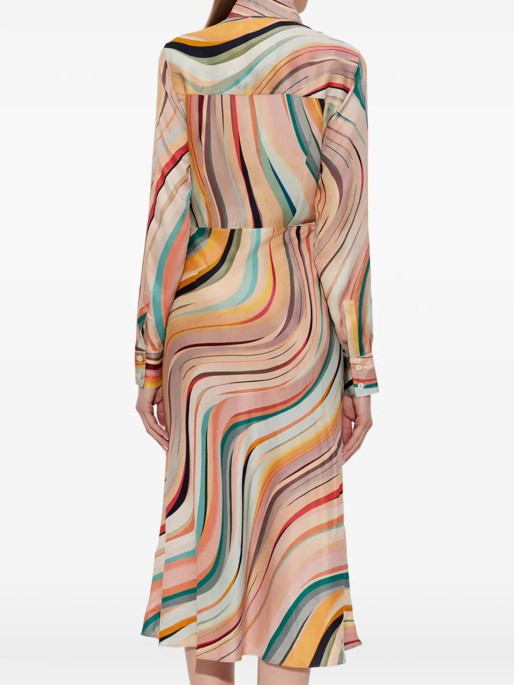 Ps Paul Smith Long Sleeve Midi Dress