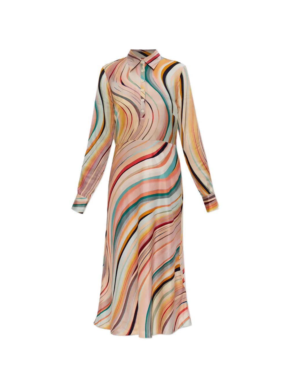 Ps Paul Smith Long Sleeve Midi Dress