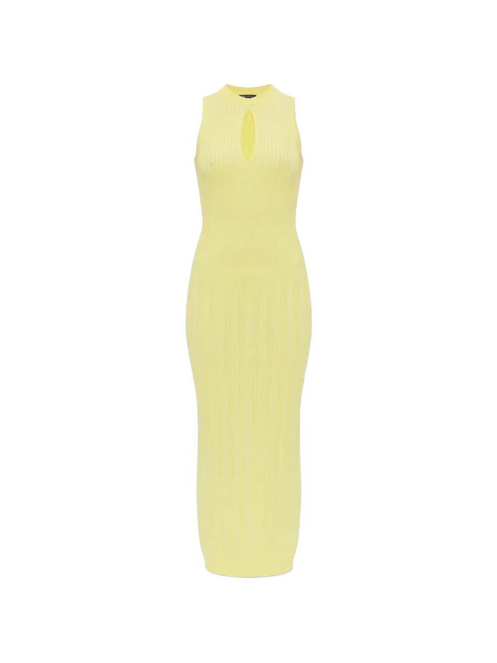Balmain Keyhole Ribbed Dress