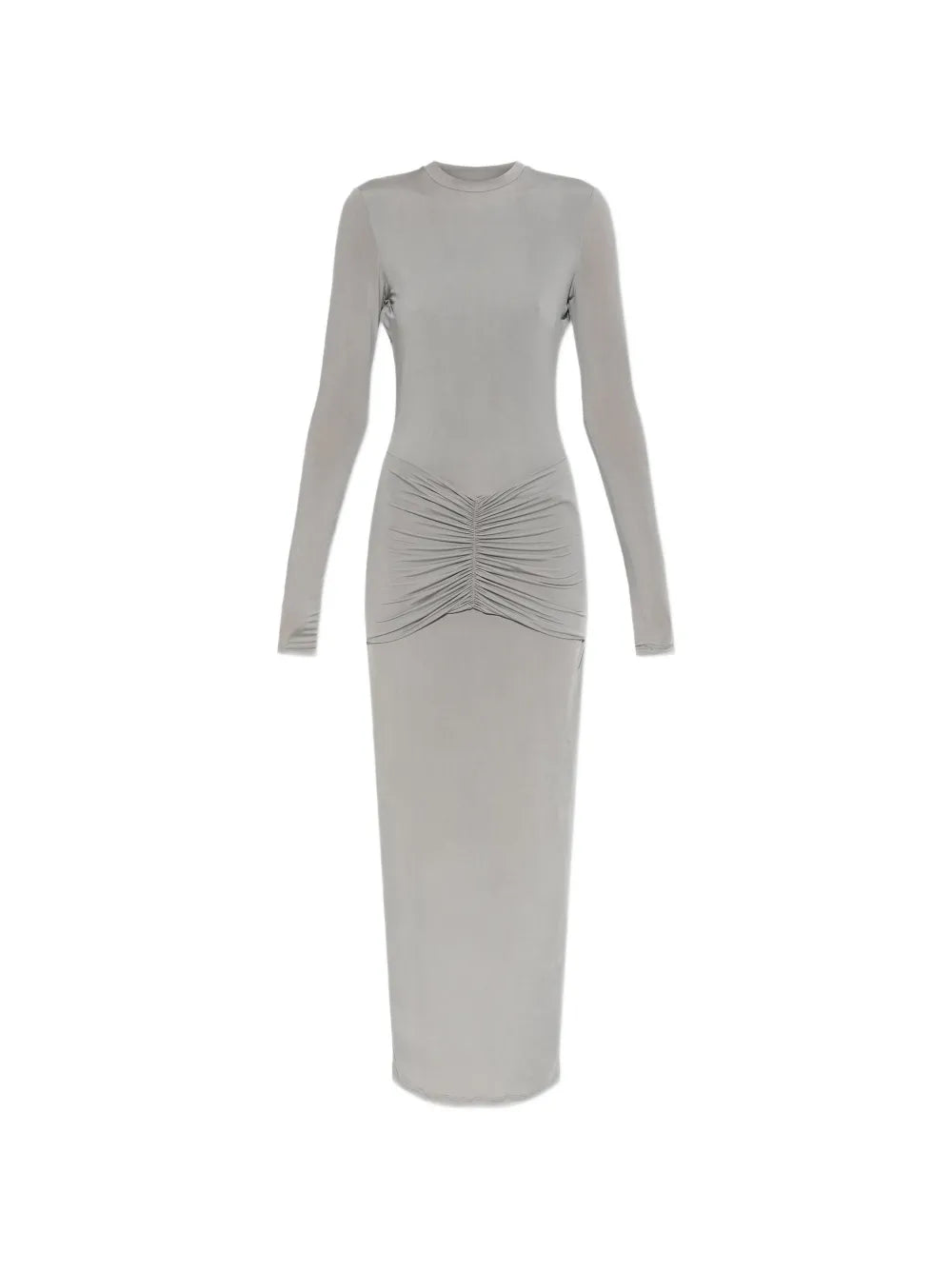 Balmain Ruched Open Back Maxi Dress