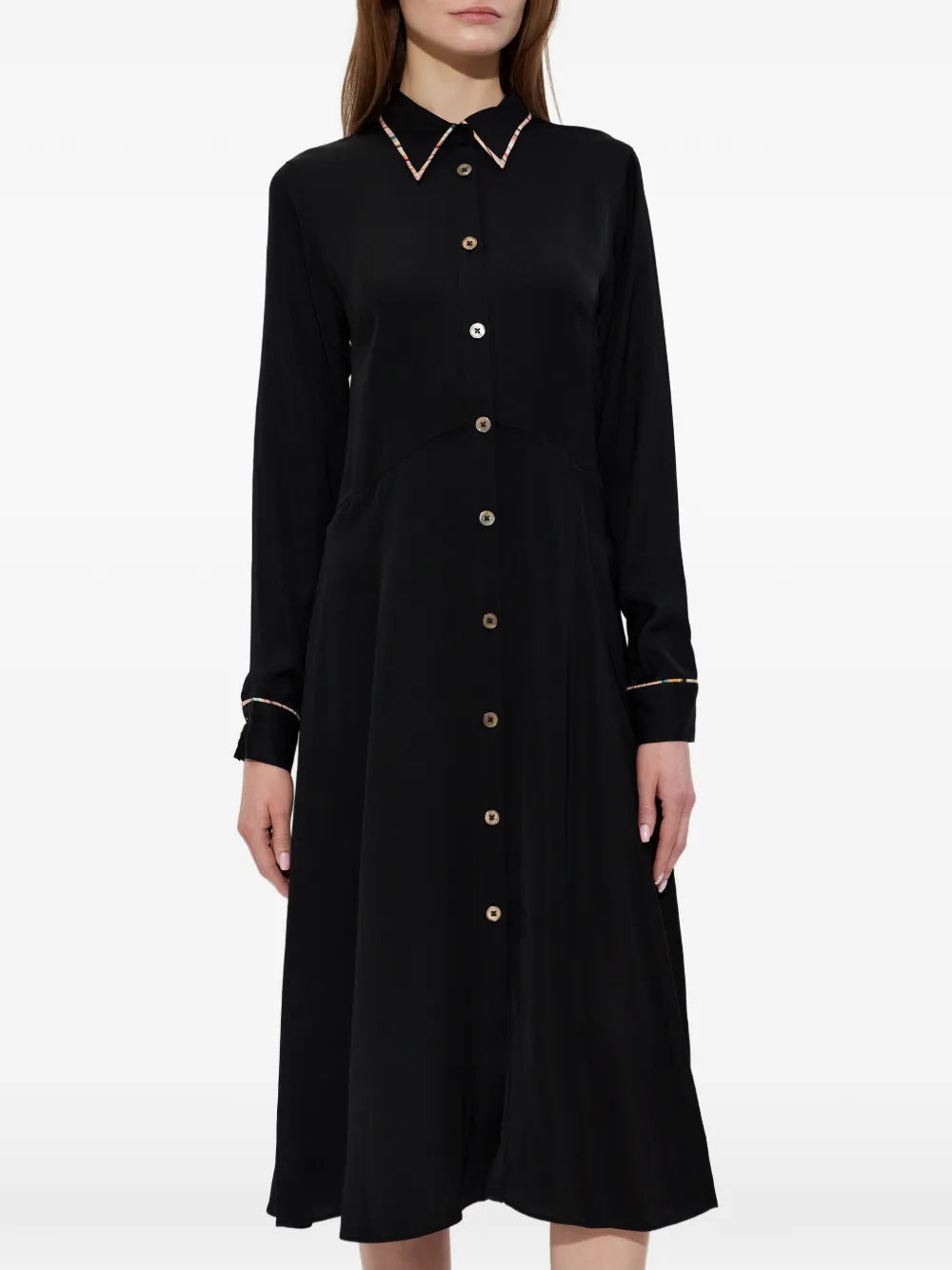 Ps Paul Smith Long Sleeve Midi Dress