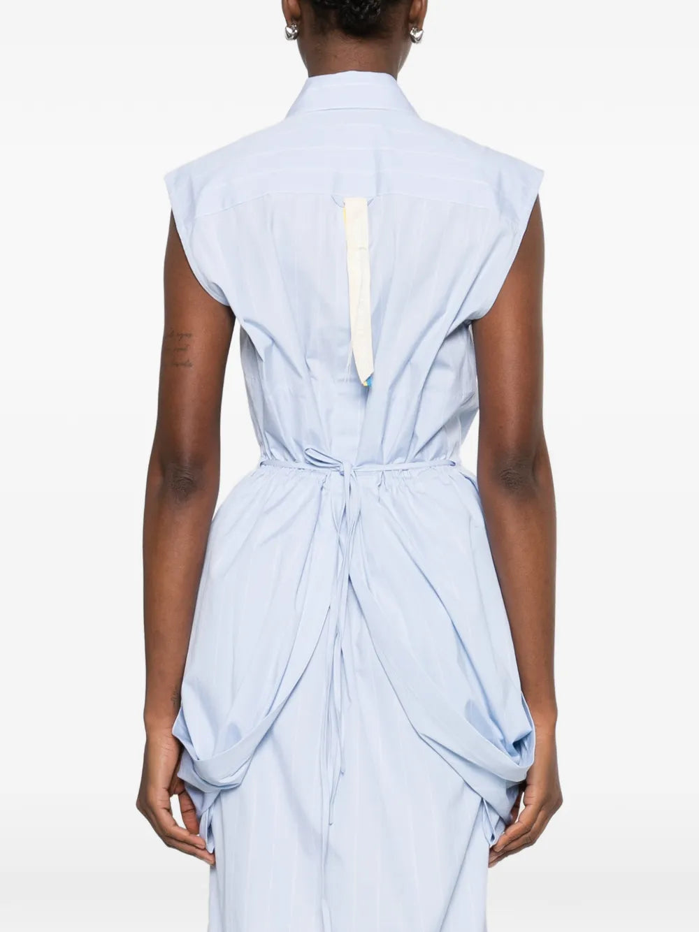 Litkovska Striped Panelled Midi Shirt Dress