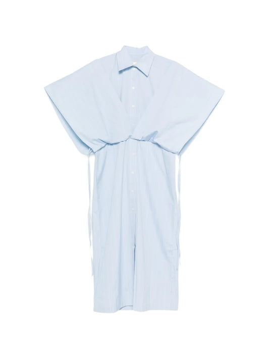 Litkovska Striped Panelled Midi Shirt Dress