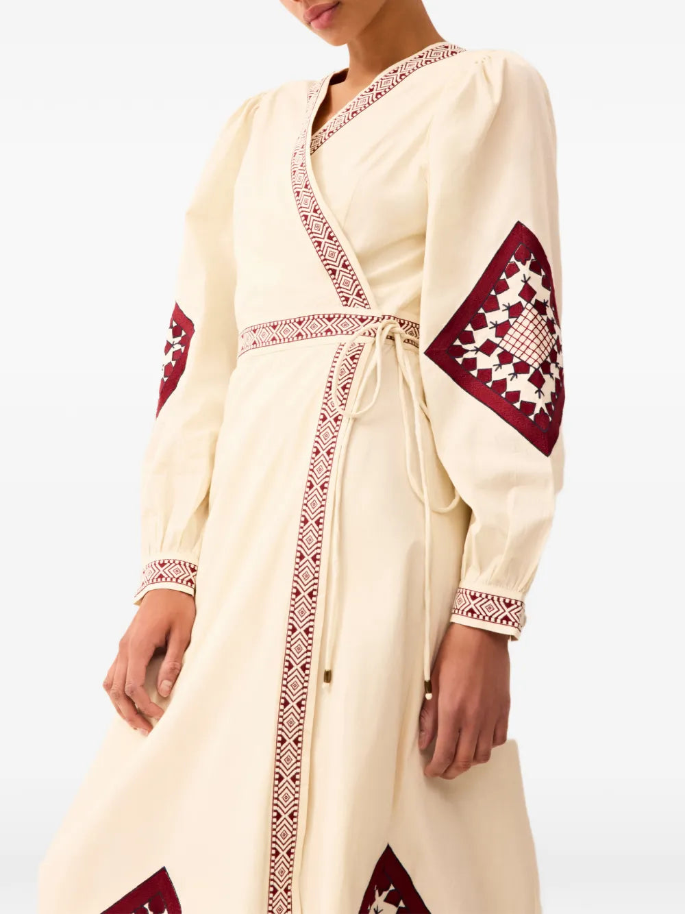Marie Oliver Naomi Embroidered Midi Dress