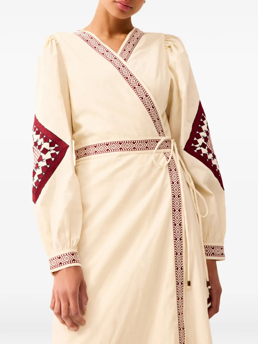 Marie Oliver Naomi Embroidered Midi Dress