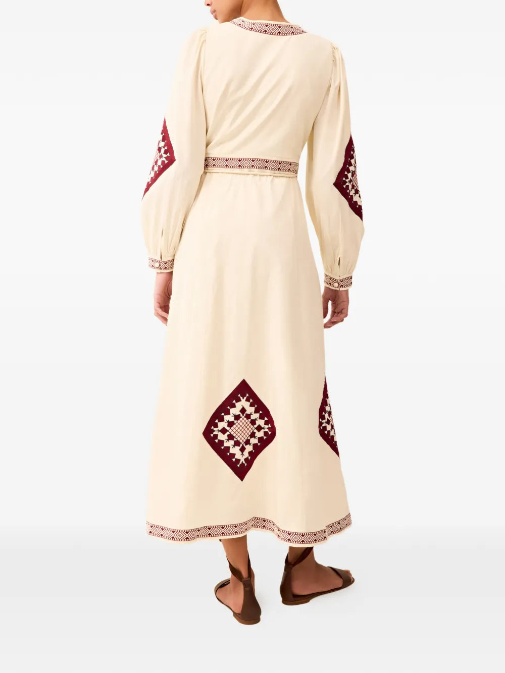 Marie Oliver Naomi Embroidered Midi Dress