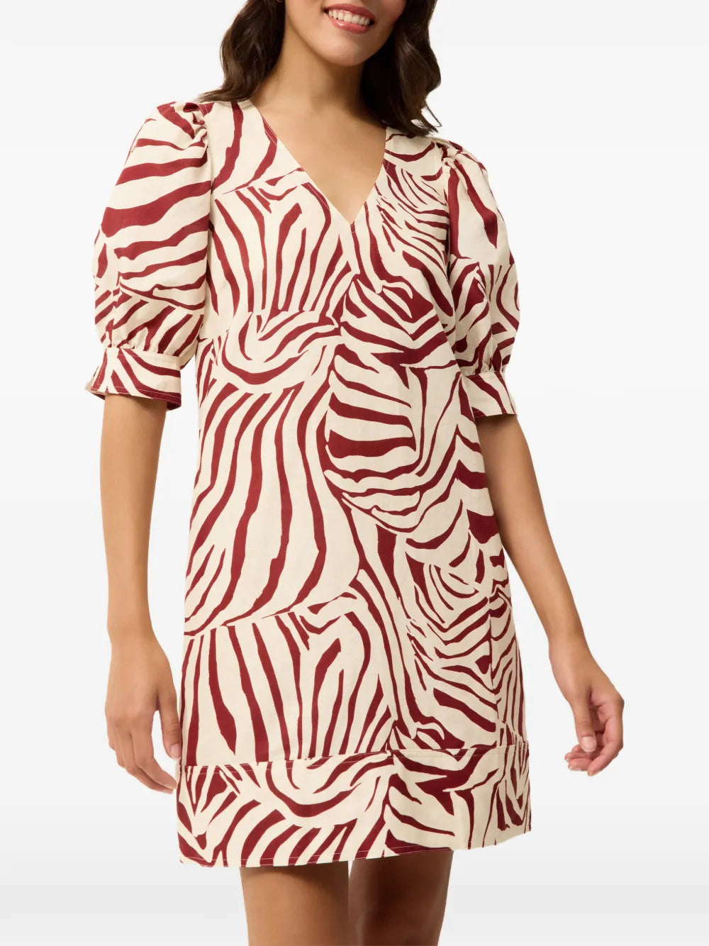 Marie Oliver Ola Puffed Sleeve Mini Dress