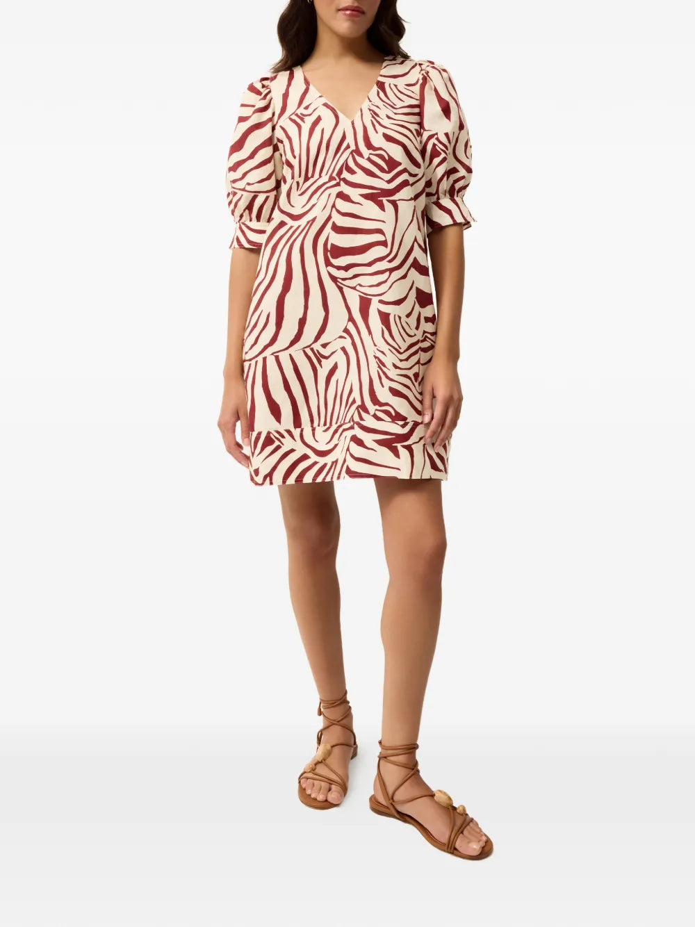 Marie Oliver Ola Puffed Sleeve Mini Dress