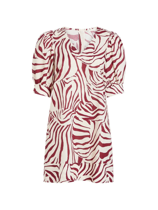 Marie Oliver Ola Puffed Sleeve Mini Dress