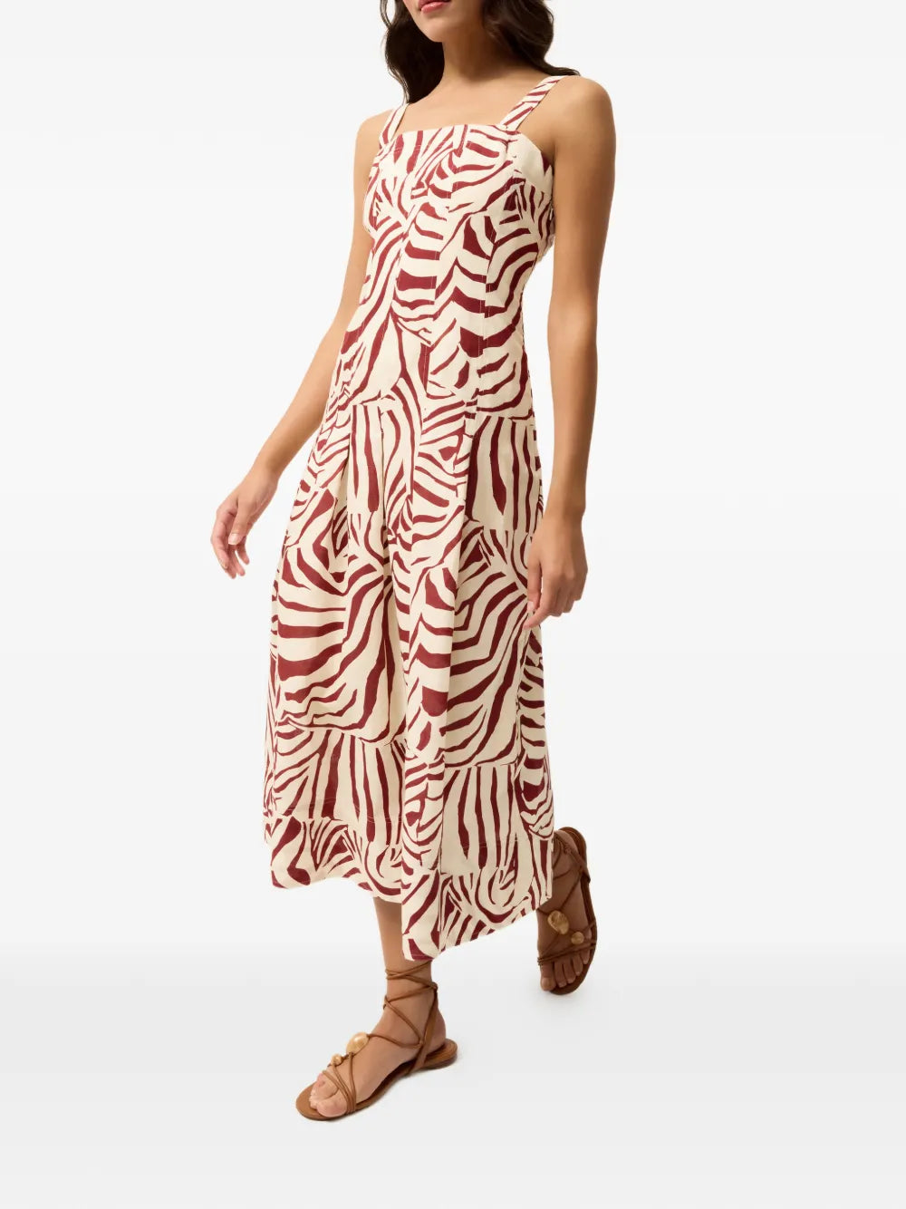 Marie Oliver Dixon Zebra Print Midi Dress