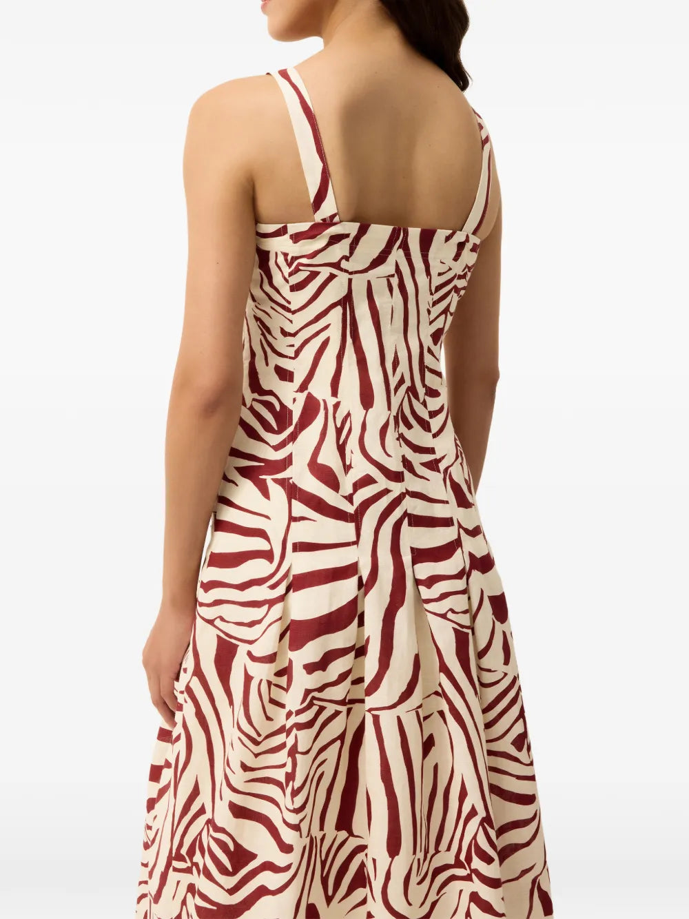 Marie Oliver Dixon Zebra Print Midi Dress
