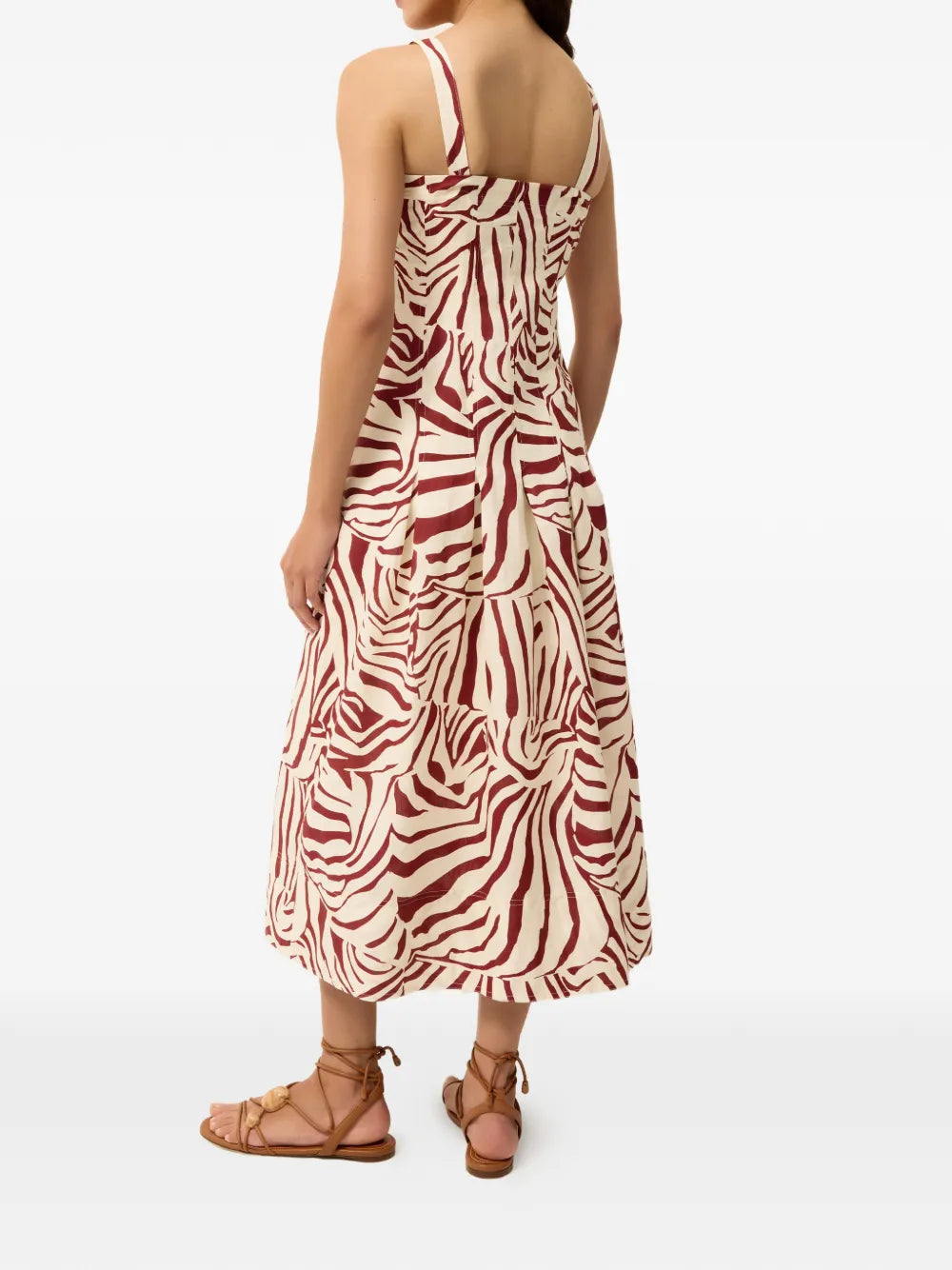 Marie Oliver Dixon Zebra Print Midi Dress