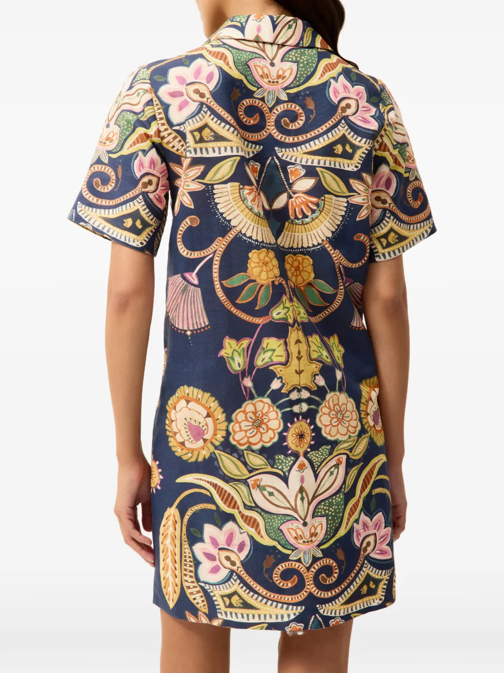 Marie Oliver Dede Floral V Neck Mini Dress