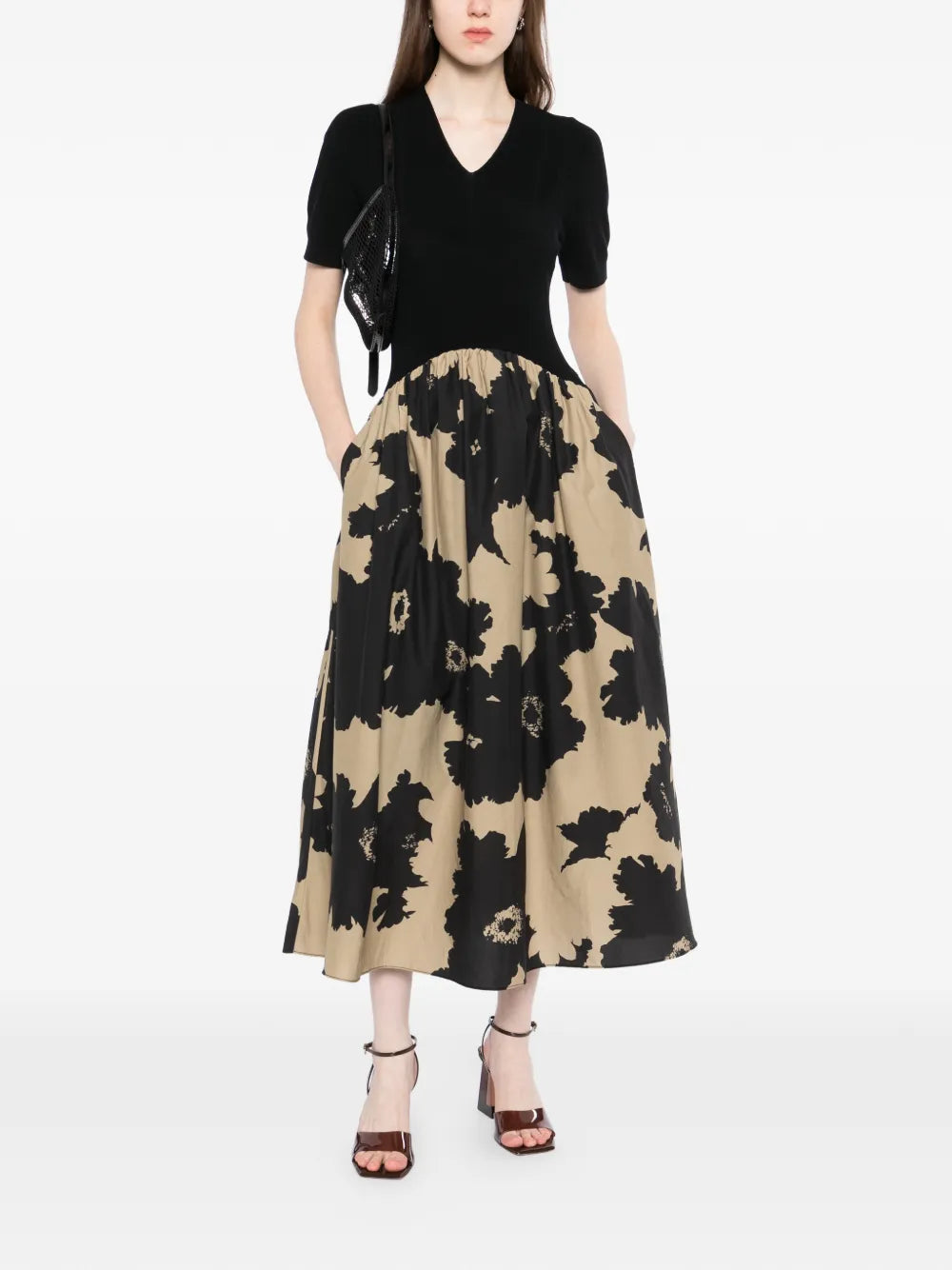 Less Floral Print Dress