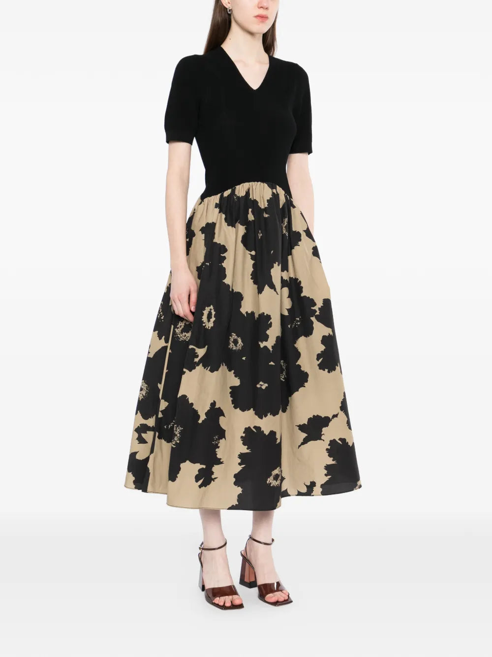 Less Floral Print Dress
