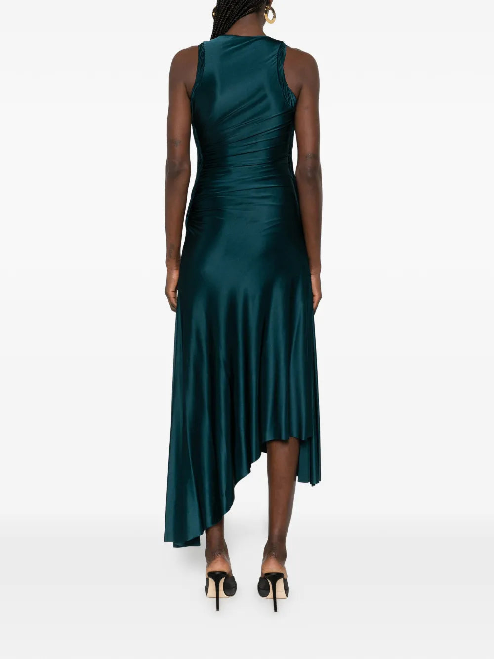 Victoria Beckham Asymmetric Hem Midi Dress