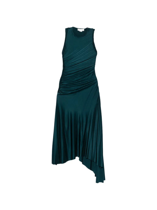 Victoria Beckham Asymmetric Hem Midi Dress