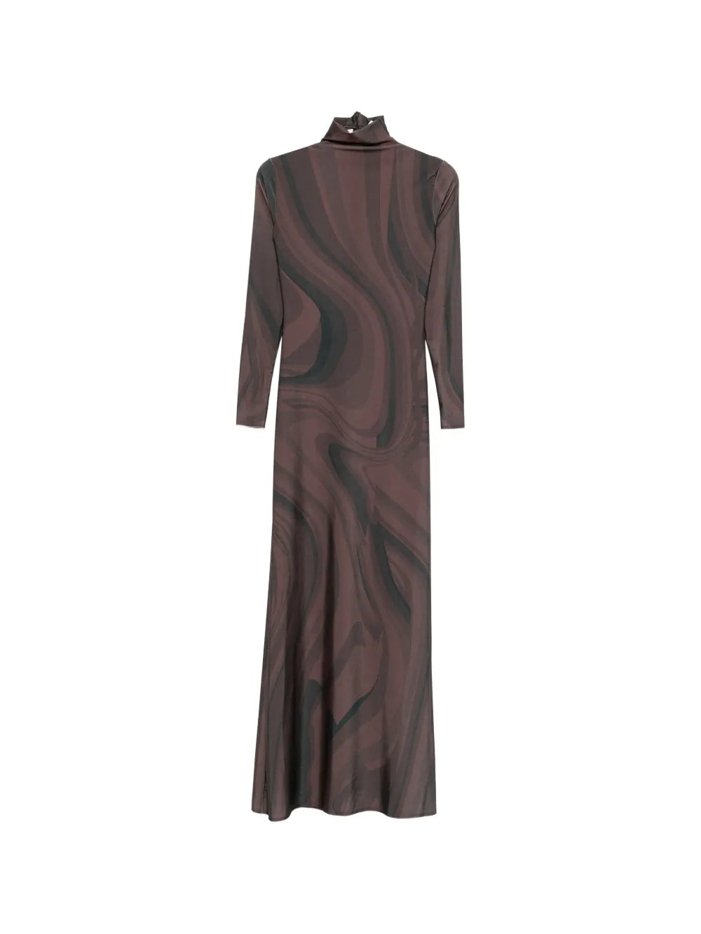 Atu Body Couture Roll Neck Print Maxi Dress