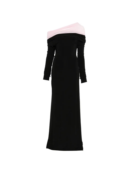 Atu Body Couture Crown Off Shoulder Long Sleeve Maxi Dress