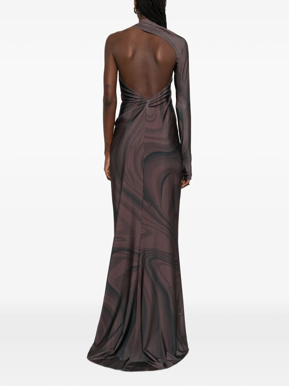 Atu Body Couture One Shoulder Cutout Maxi Dress
