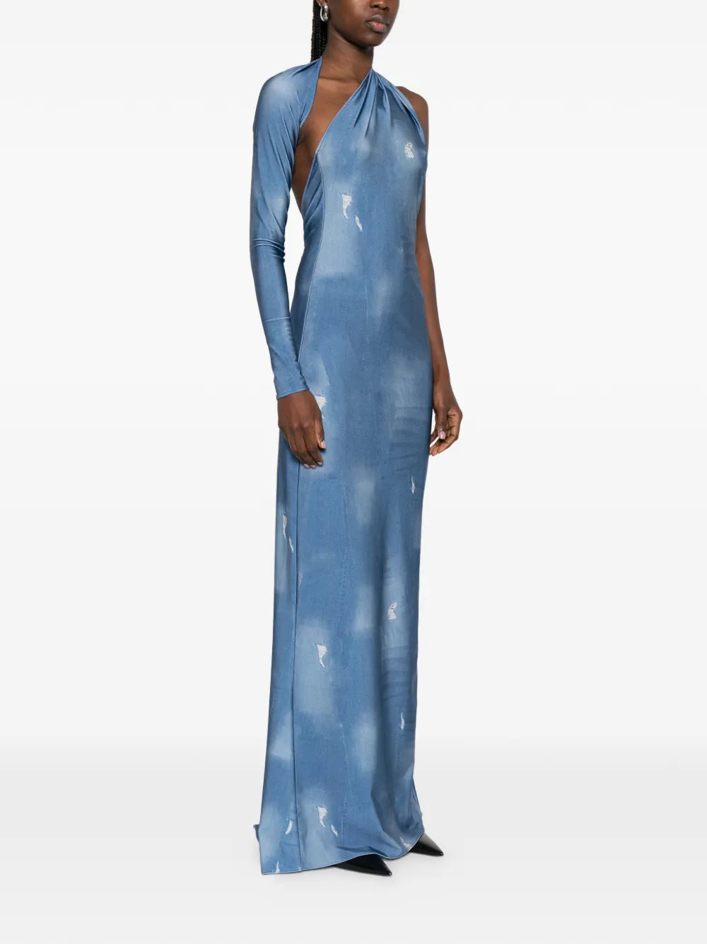 Atu Body Couture One Shoulder Maxi Dress