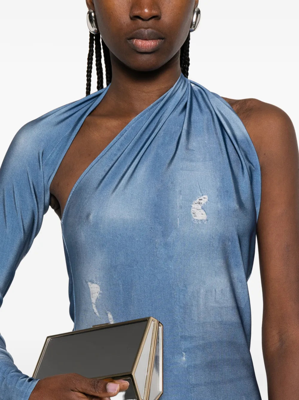 Atu Body Couture One Shoulder Maxi Dress