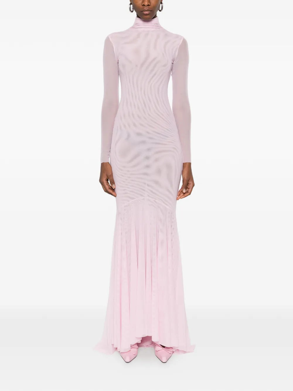 Atu Body Couture Long Sleeved Mermaid Maxi Dress