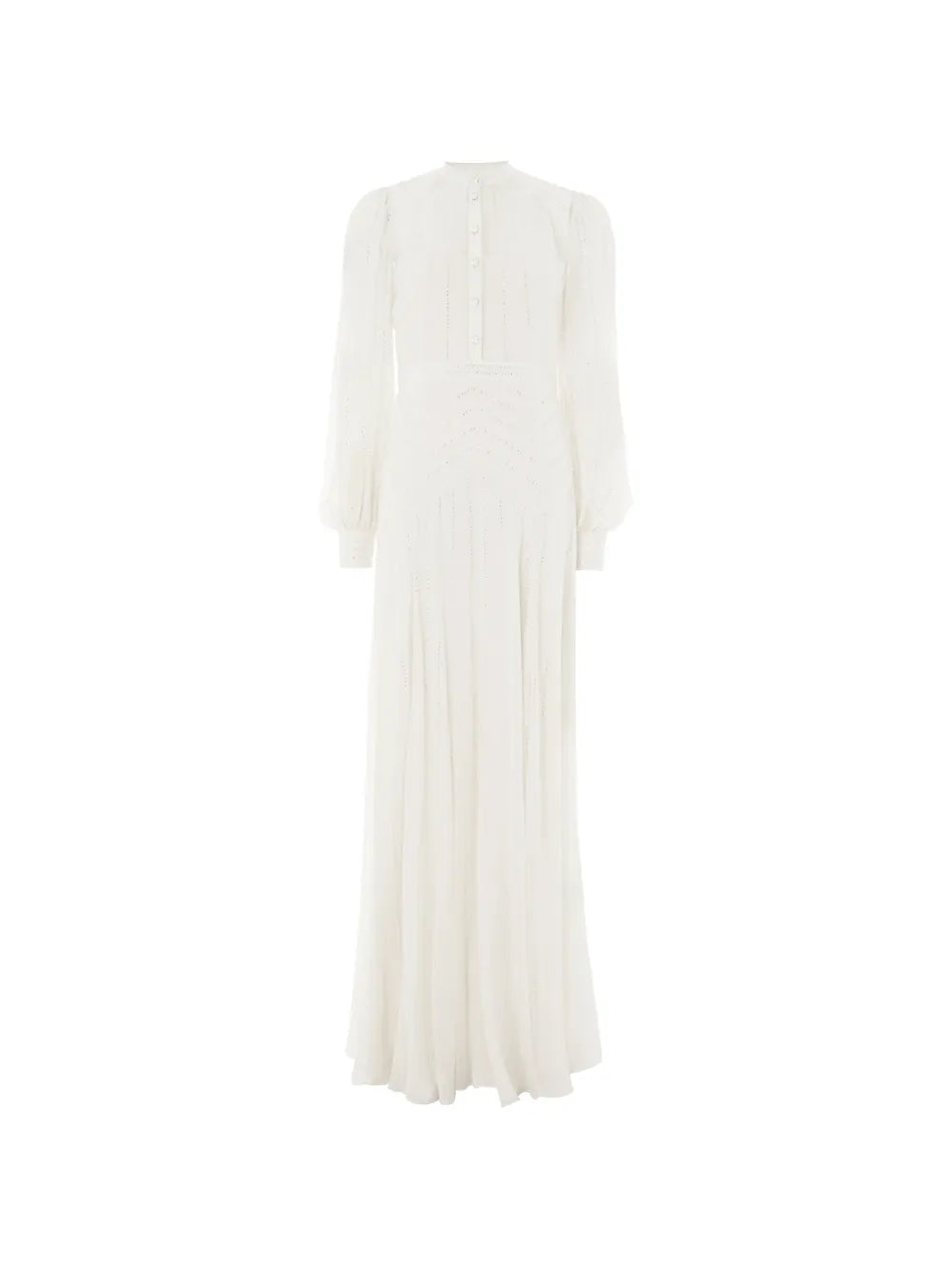 Temperley London Villanelle Buttoned Long Sleeve Maxi Dress