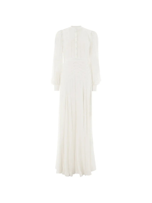 Temperley London Villanelle Buttoned Long Sleeve Maxi Dress
