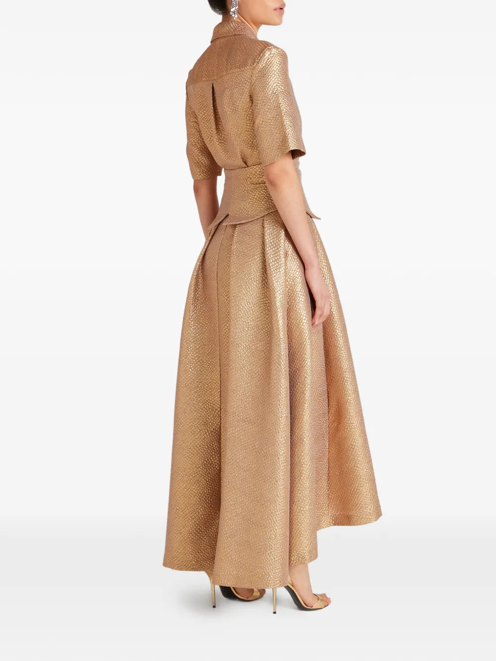Temperley London Rita Buttoned Maxi Shirt Dress