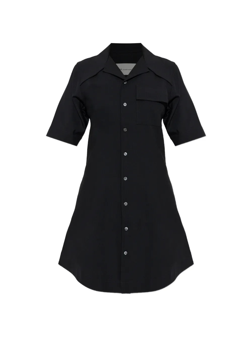 Ami Paris Button Short Sleeve Dress