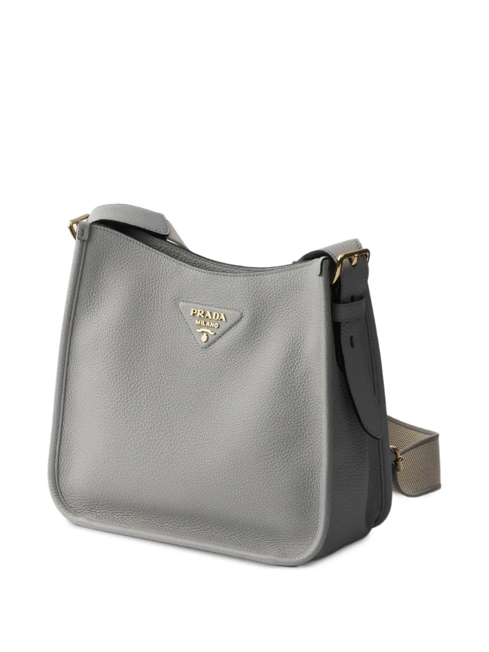 Prada Logo Detail Leather Shoulder Bag