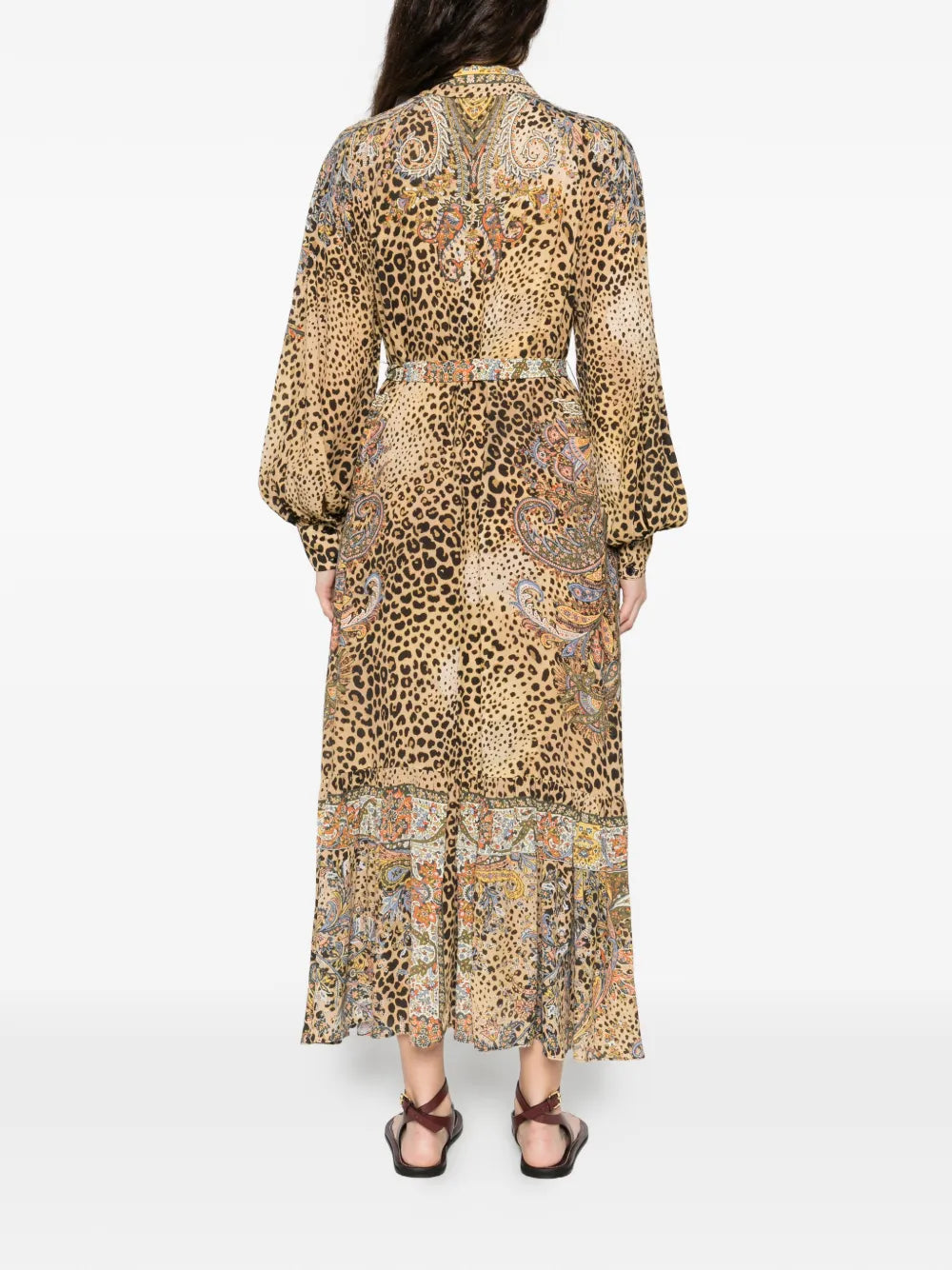 Etro Paisley Animal Print Midi Dress