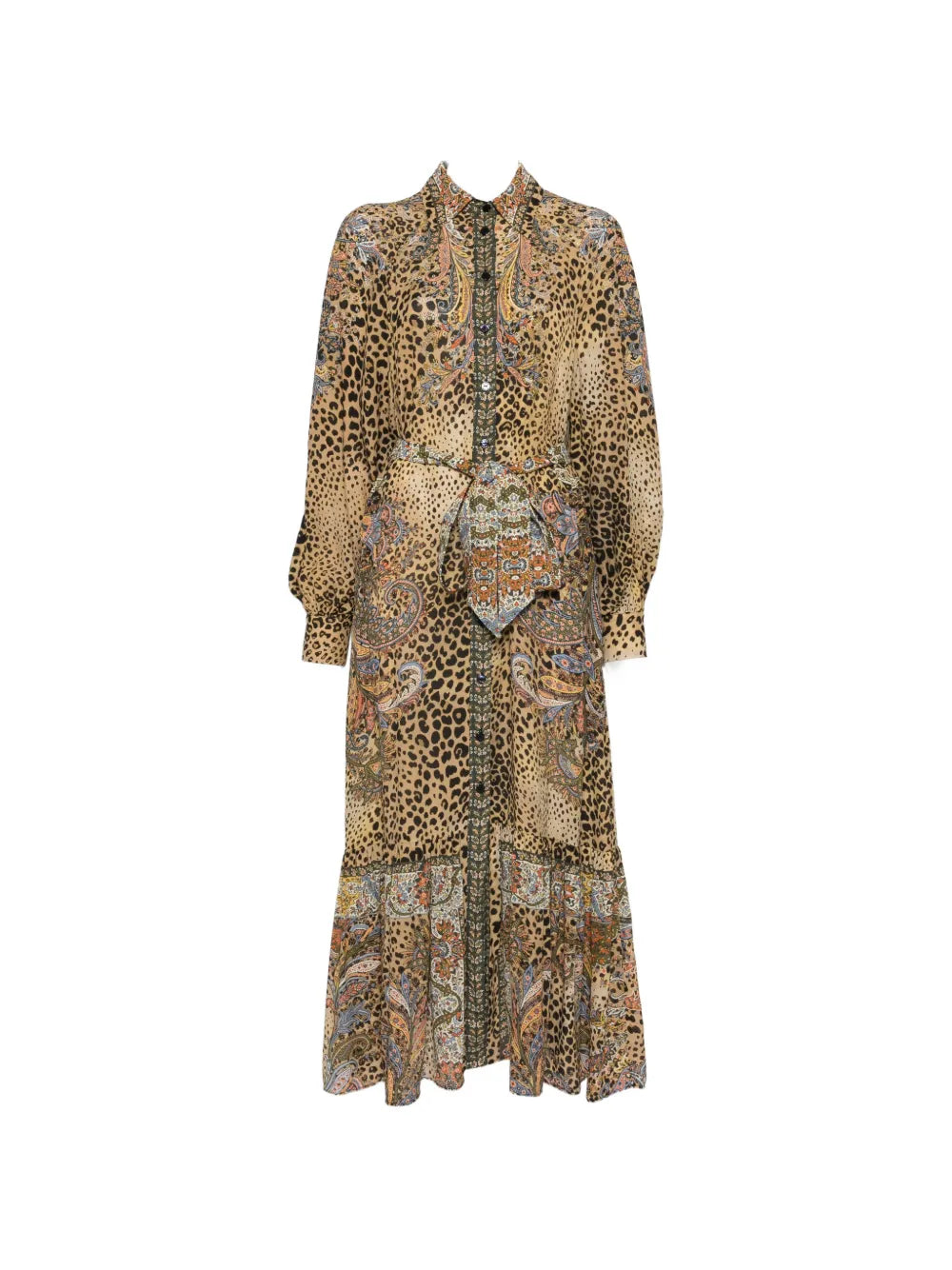 Etro Paisley Animal Print Midi Dress