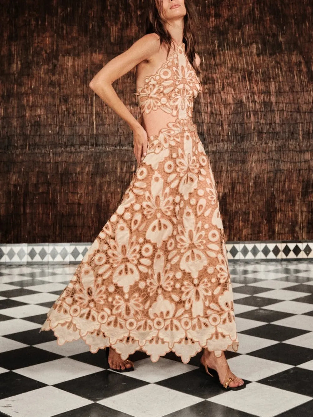 Johanna Ortiz Morning Groove Floral Midi Dress