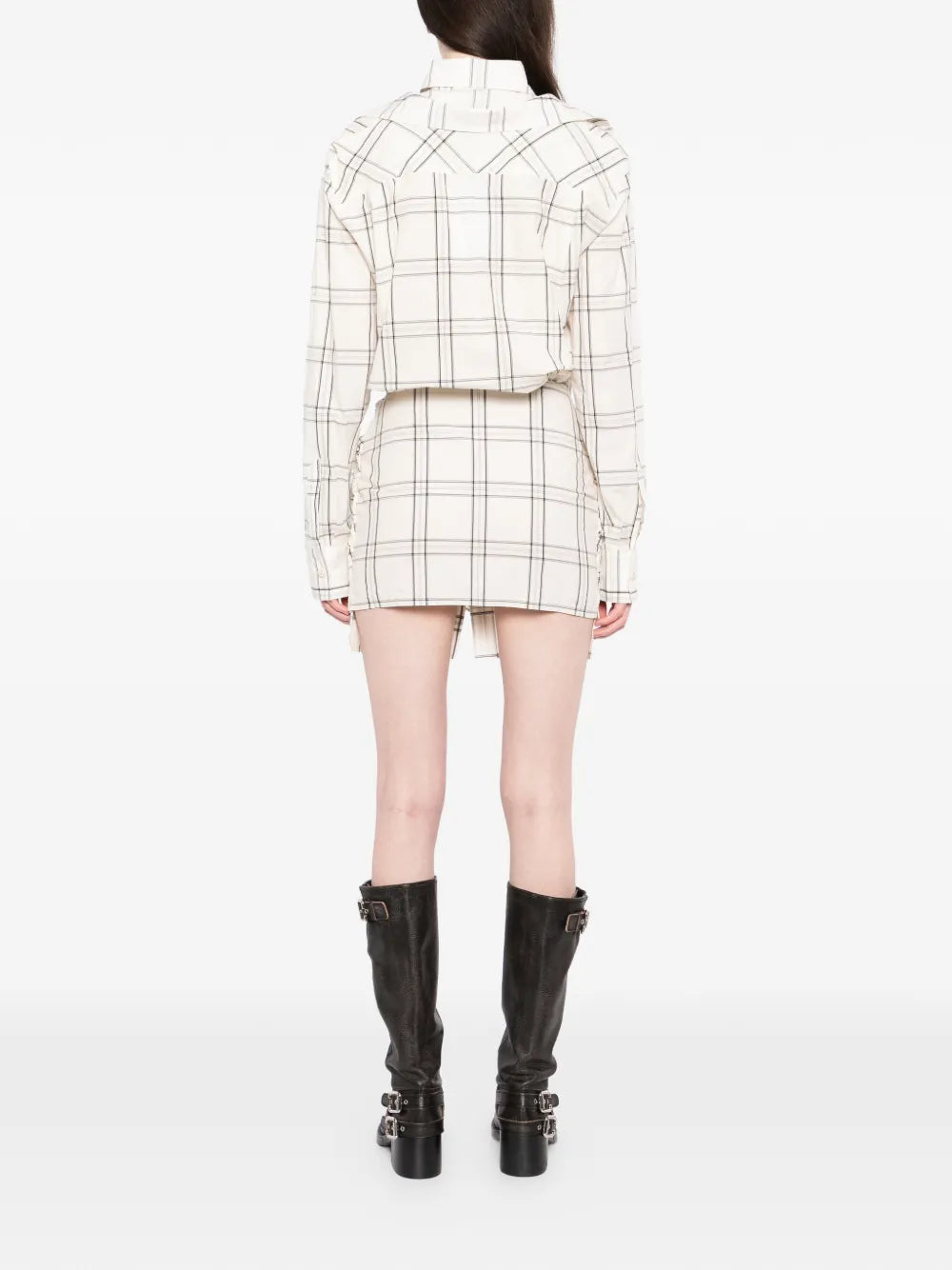 The Attico Plaid Mini Dress