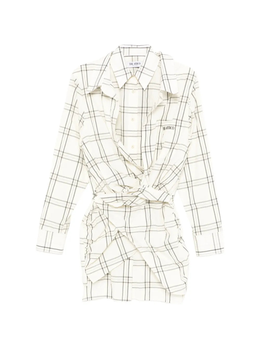 The Attico Plaid Mini Dress