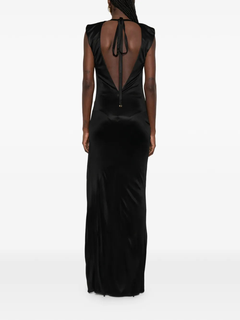 Elisabetta Franchi Draped Detail Maxi Dress