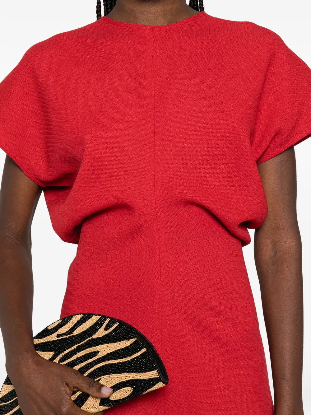 Toteme Slouch Waist Short Sleeve Midi Dress