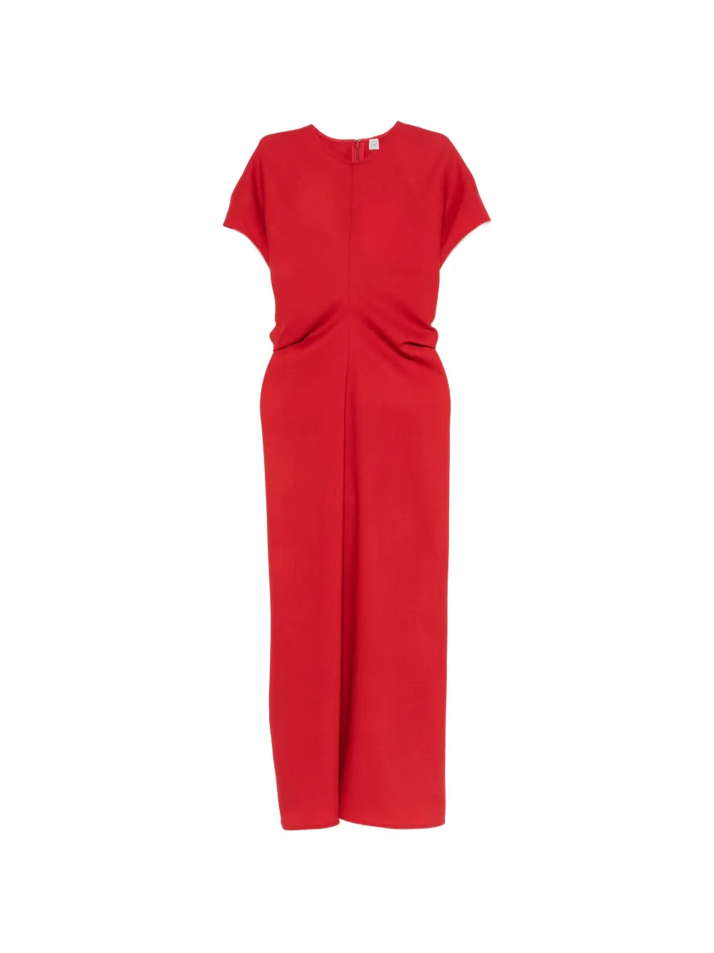 Toteme Slouch Waist Short Sleeve Midi Dress