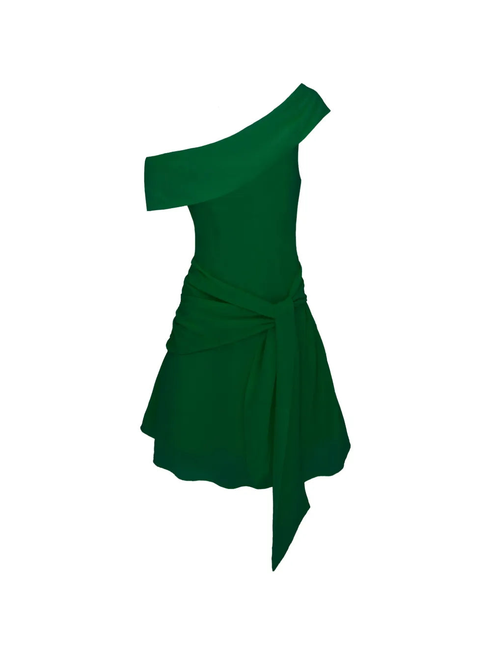 Azeeza Kavari One Shoulder Tie Mini Dress